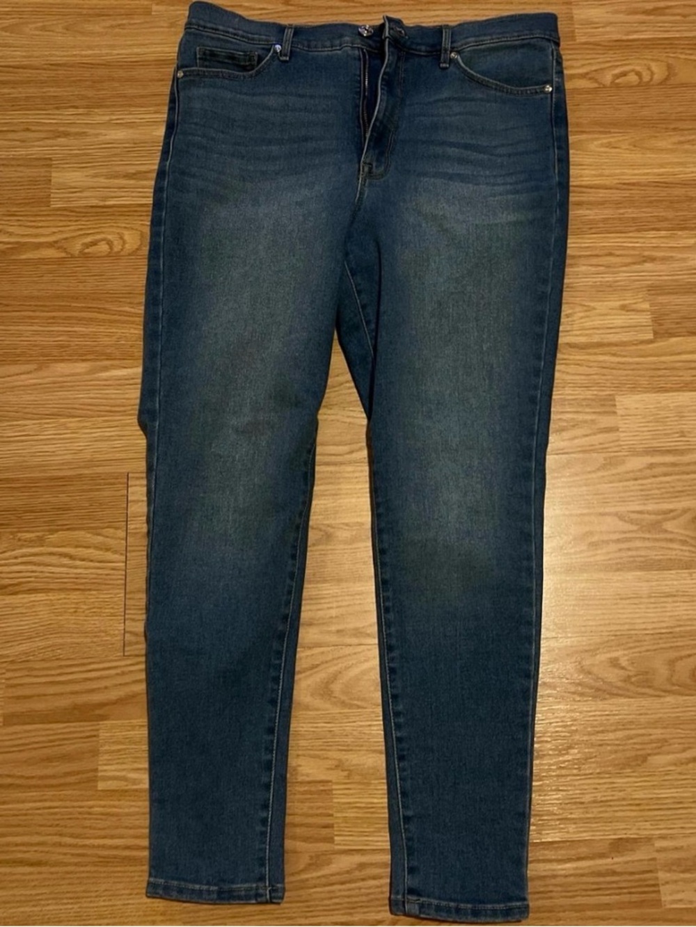 Nine West Women's Dark Blue High-Rise Skinny Jeans